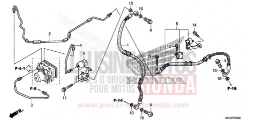 TUYAUTERIE FREIN ARRIERE (FES125A) FES125AC de 2012